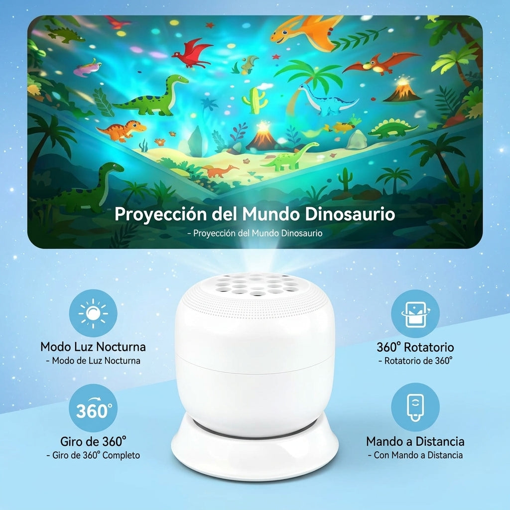 Proyector LED de Dinosaurios 360º